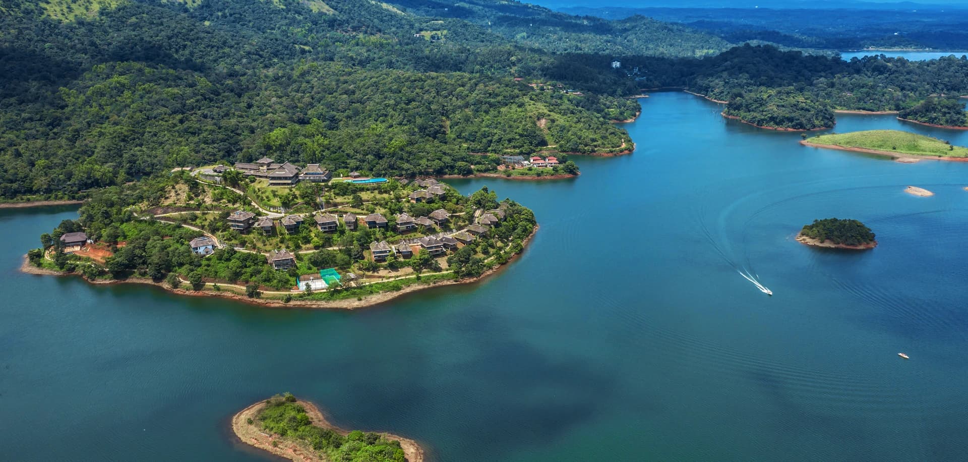 Mountain Shadows Resort, Wayanad — island luxury on Banasura Sagar Lake