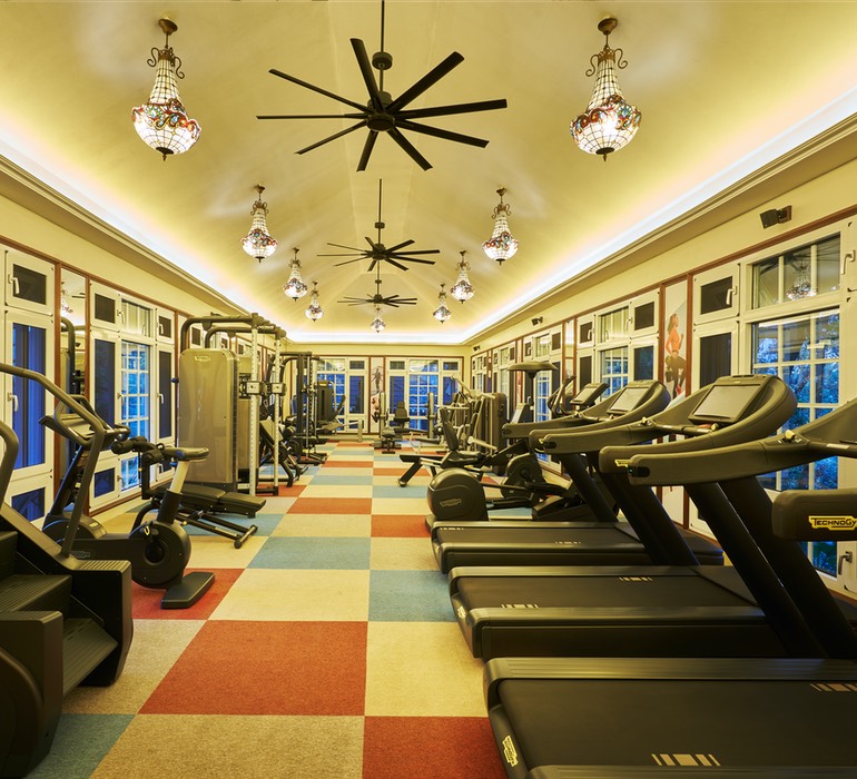 Well-equipped gym